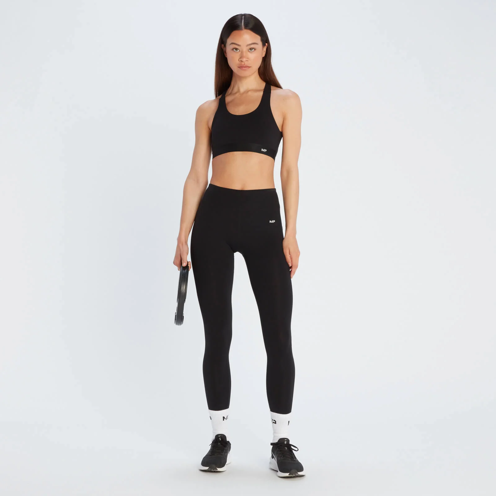 MP Women's Power Cross Back Sports Bra & Leggings Bundle - Black - XXS - XXS Image 1