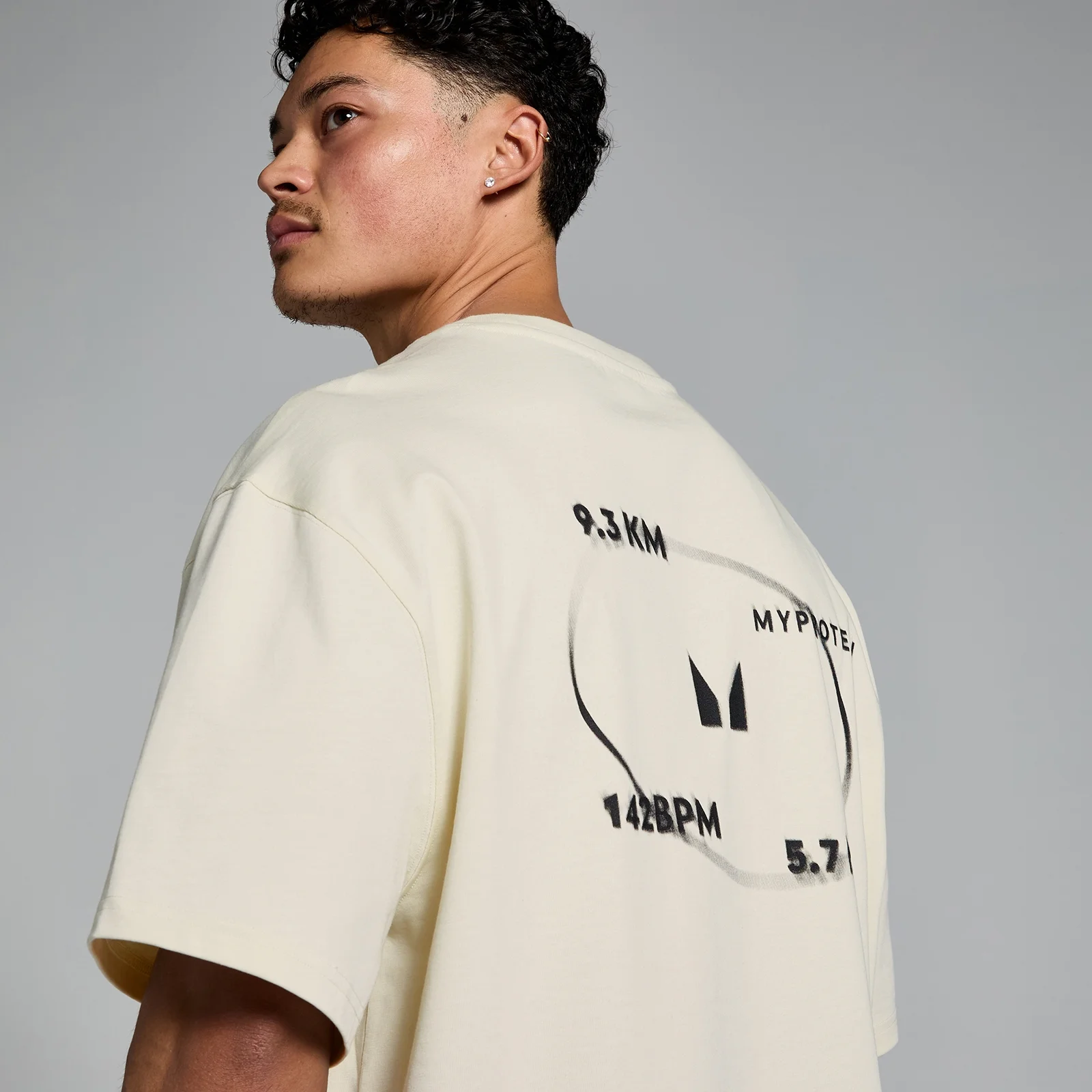 MP Tracking Graphic T-Shirt - Natural - S-M Image 1