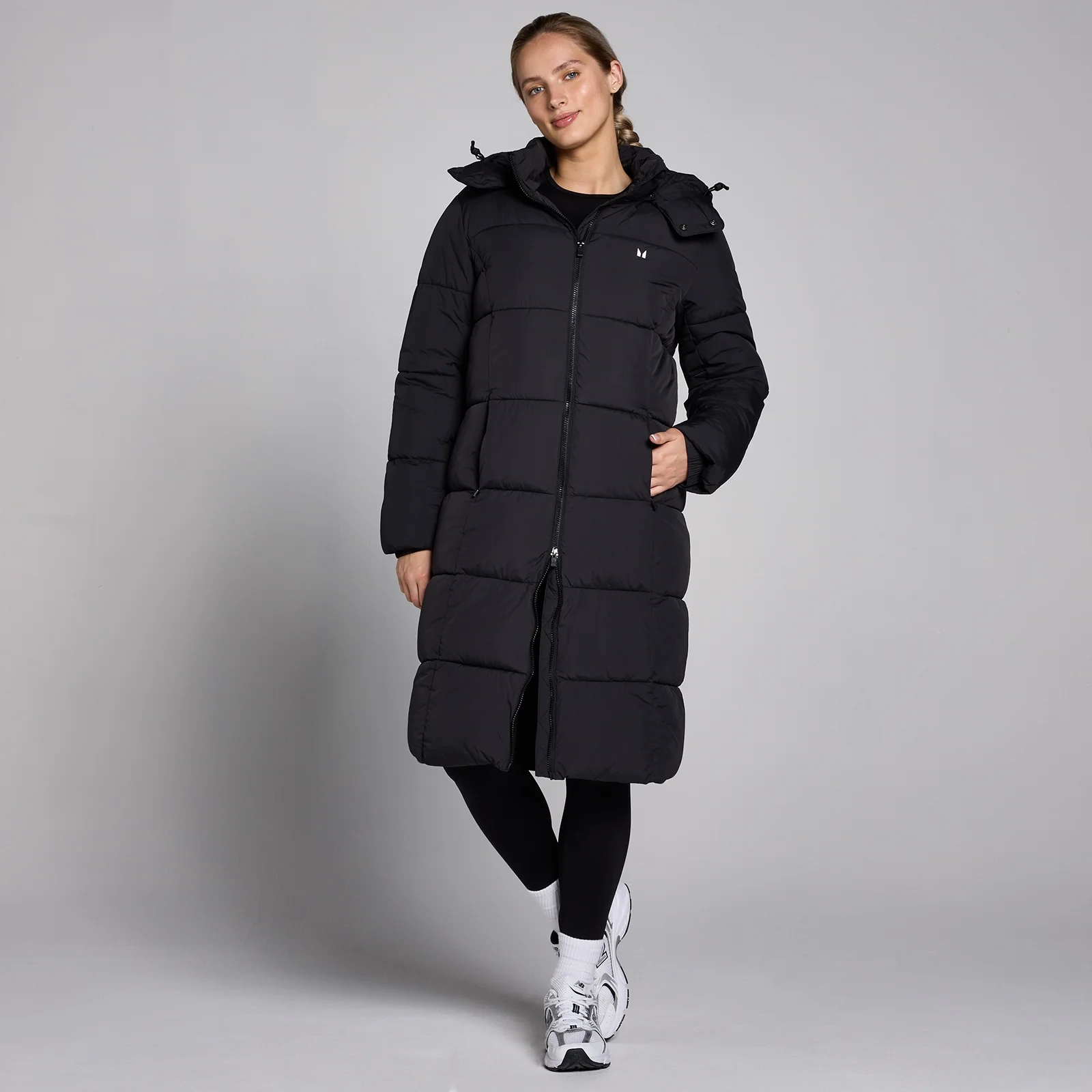 MP Women's Long Padded Puffer Jacket - Black - XS Image 1