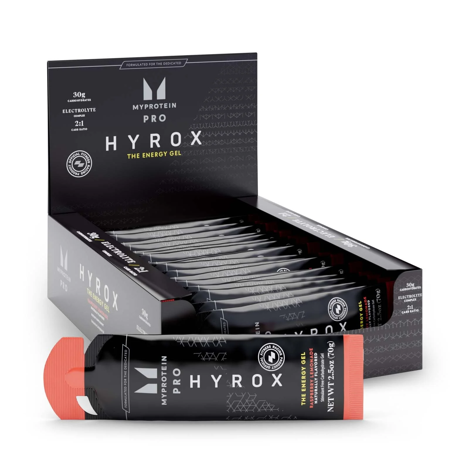 Myprotein THE Energy Gel (USA) - 20 x 70g - Raspberry Lemonade Image 1