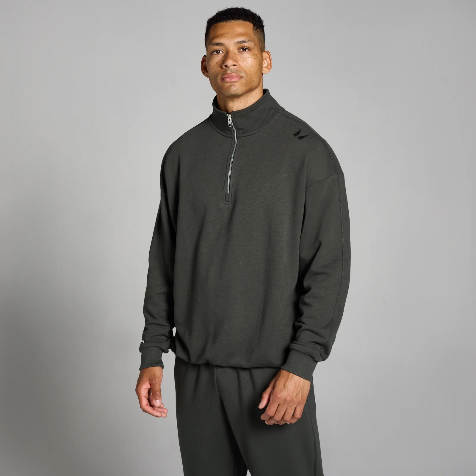 MP Men's Tempo 1/4 Zip - Night Grey - XS Image 1