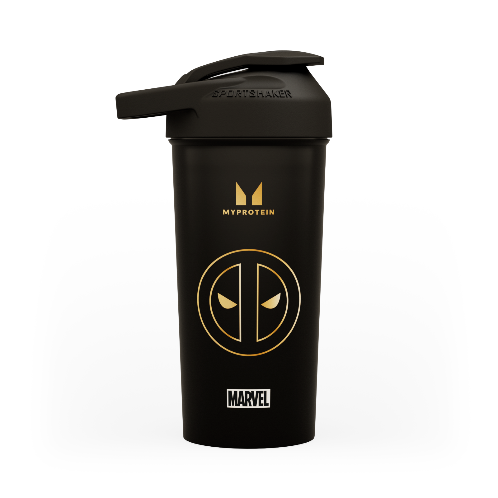 Myprotein X Sportshaker Deadpool Plastic Shaker - Black Image 1