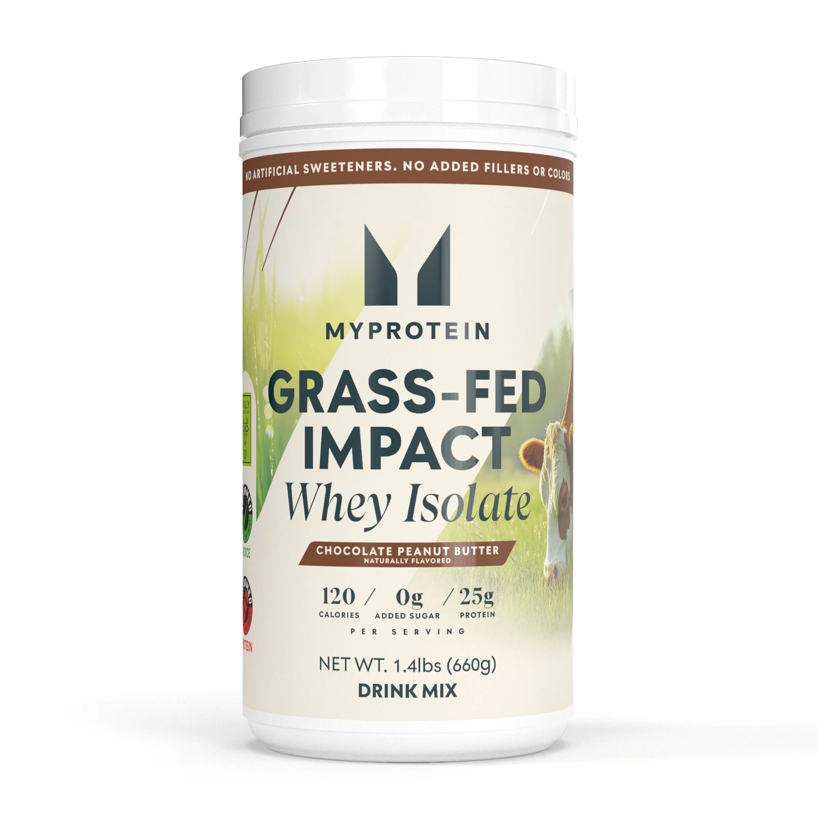 Grass-Fed Impact Whey Isolate - 20servings - Chocolate Peanut Butter Image 1