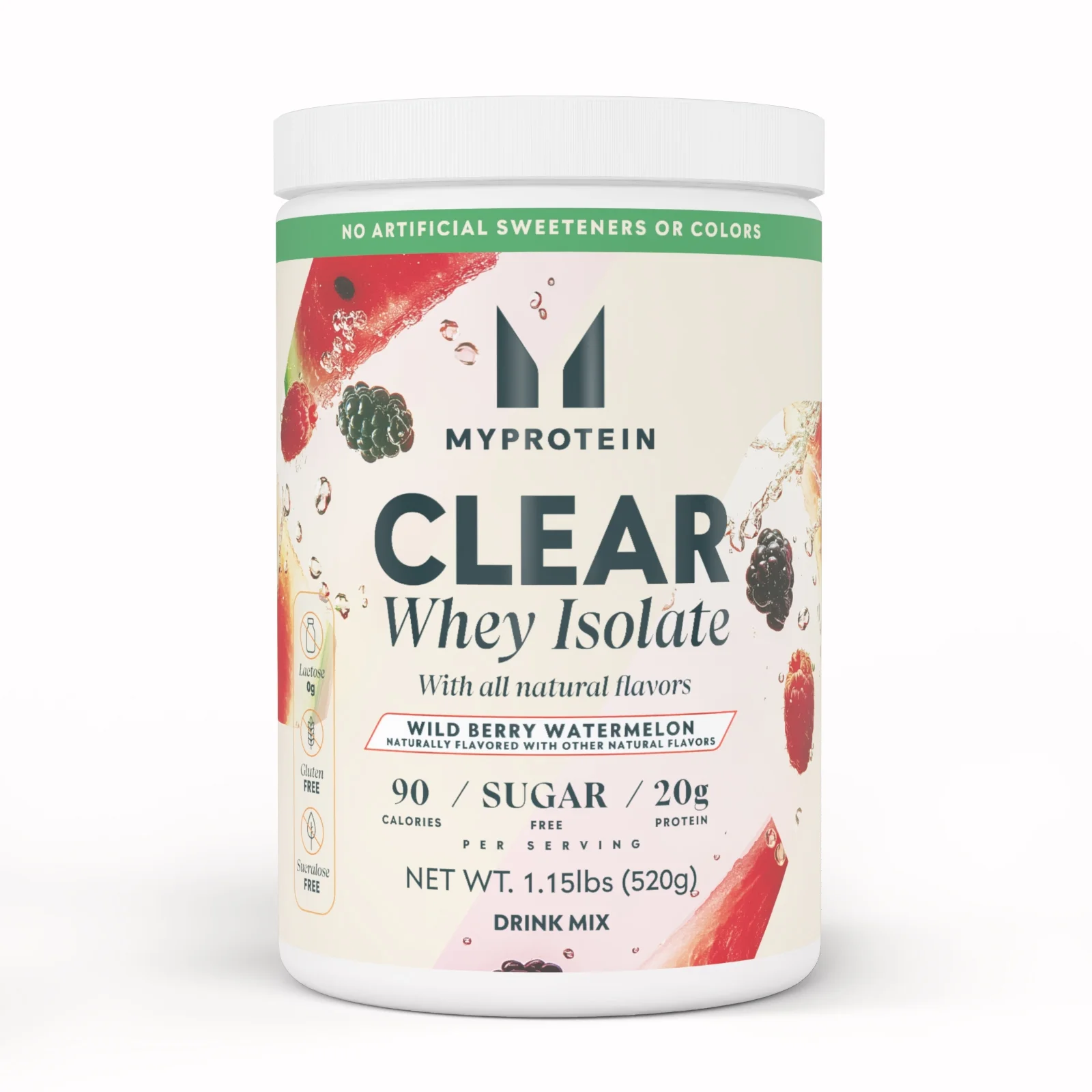Clear Whey Isolate | With All Natural Flavors - 20servings - Wildberry Watermelon Image 1
