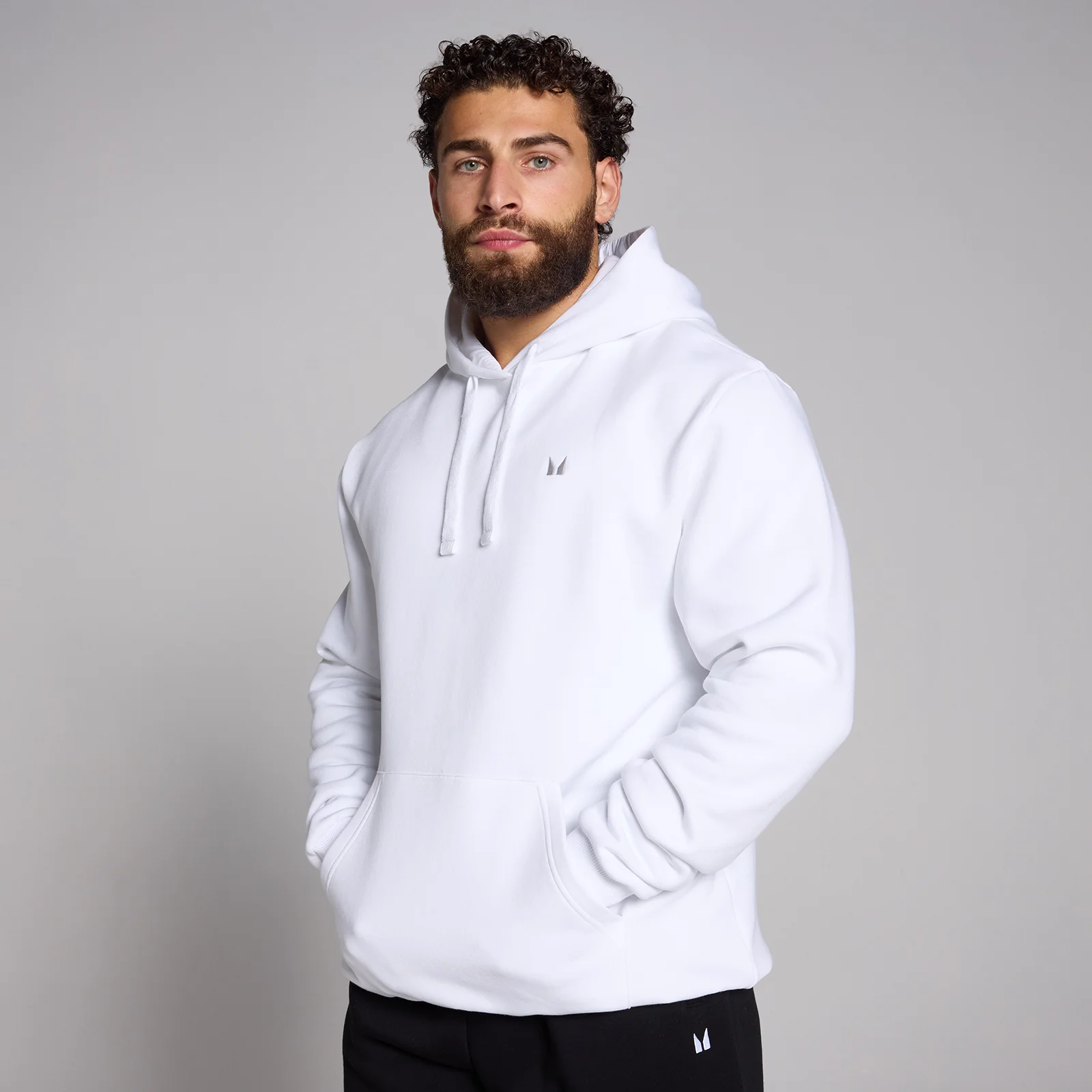 MP Men's Rest Day Hoodie - White - S Image 1
