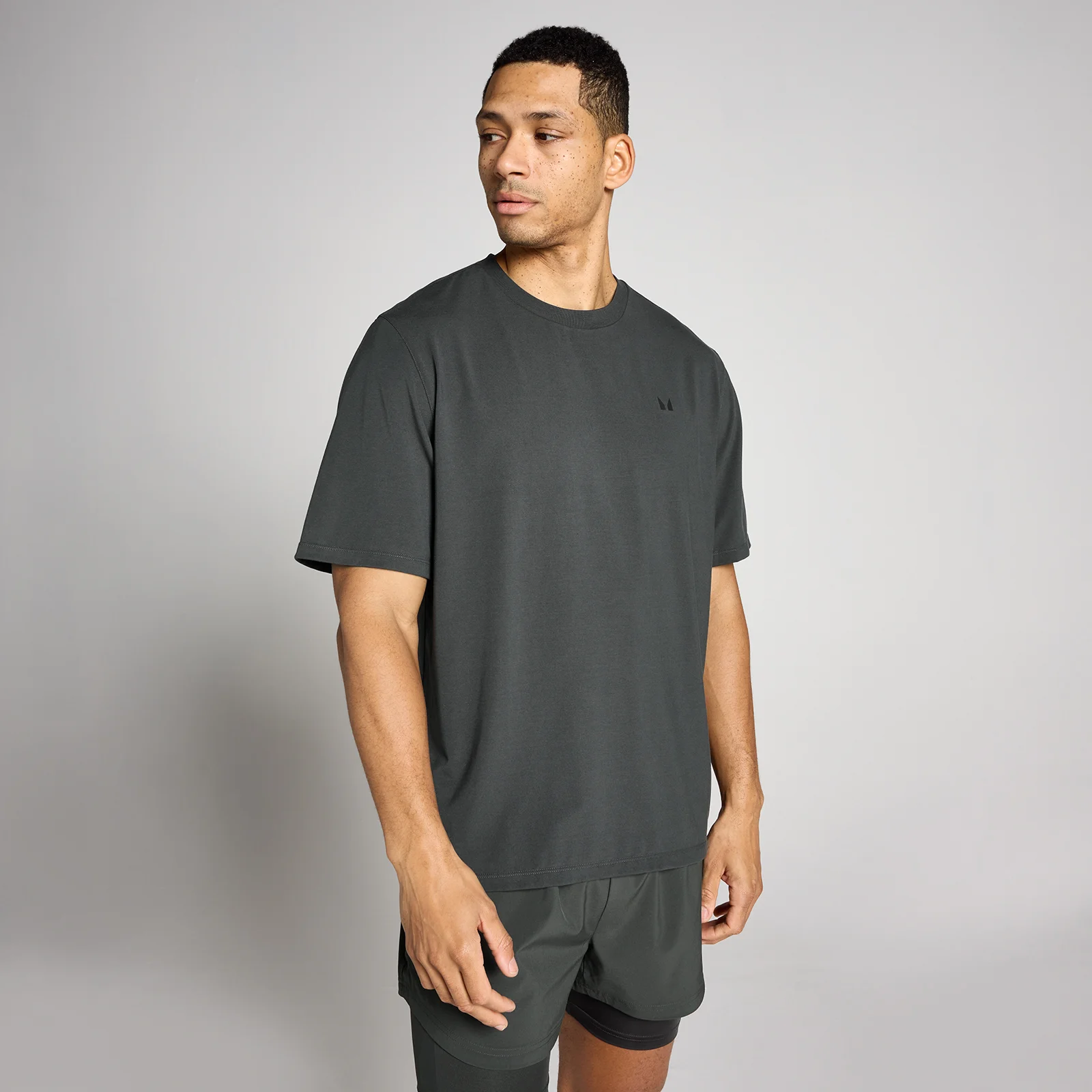 MP Men's Oversized Hybrid T-Shirt - Washed Black - XS Image 1
