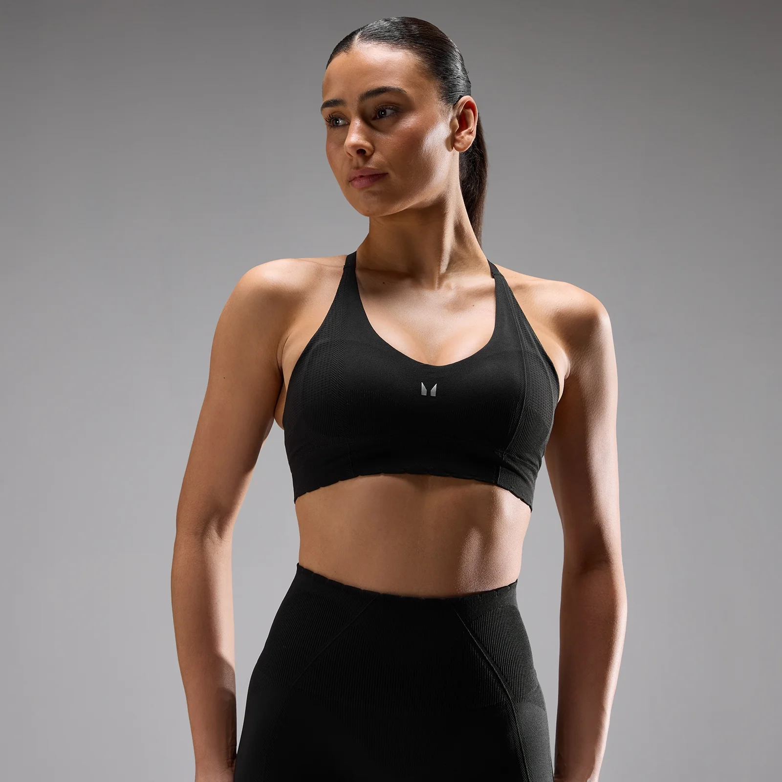 MP Women's Tempo Ultra Seamless Sports Bra - Black - XS Image 1