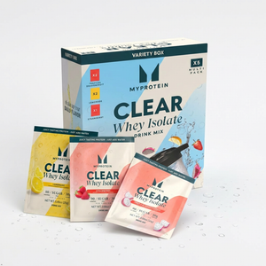 Myprotein Clear Whey Isolate, Sample Sachet 5 pack (USA) - Flavour Lemonade, Tropical Dragonfruit, Strawberry
