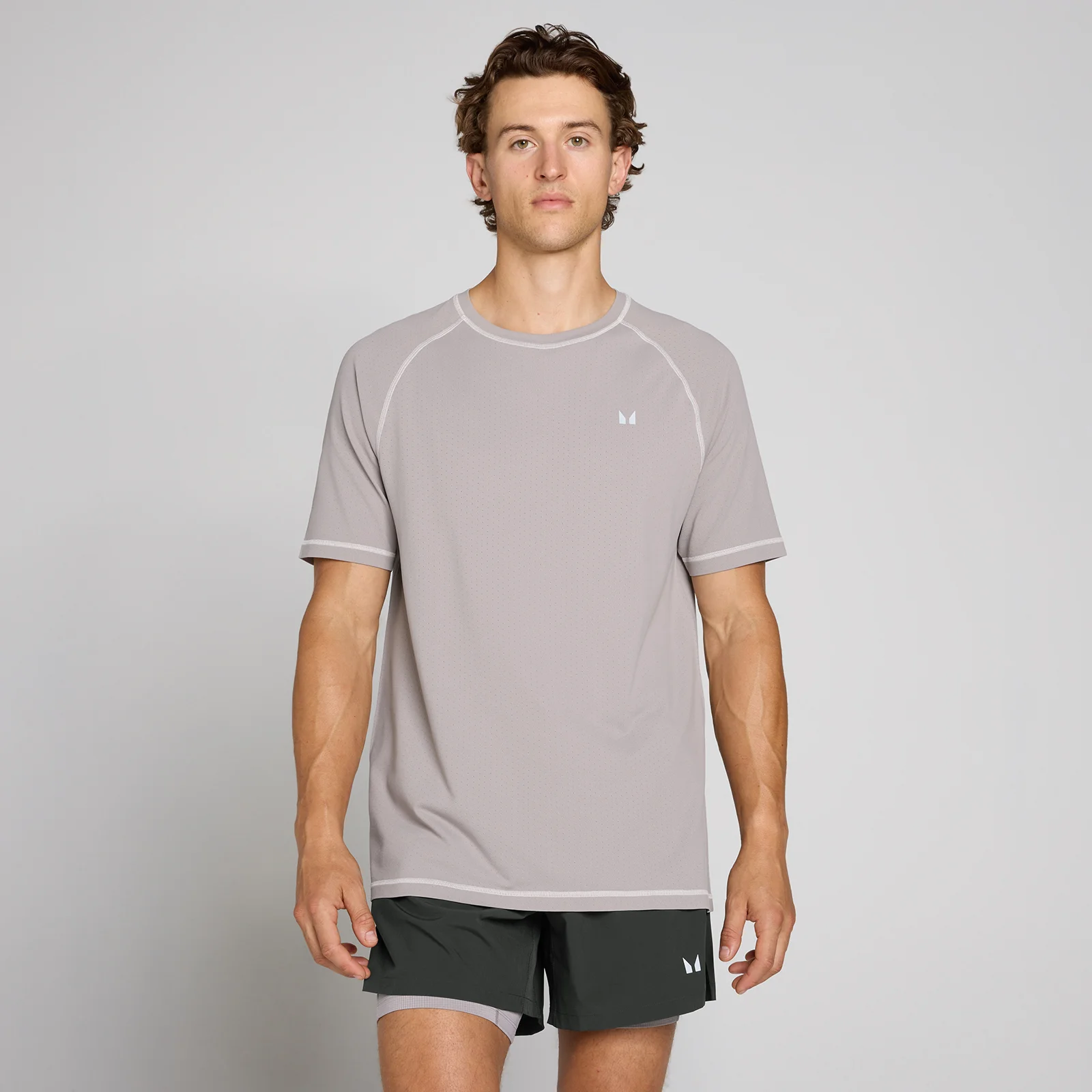 MP Men's Velocity Ultra Seamless T-Shirt - Mushroom - XS Image 1