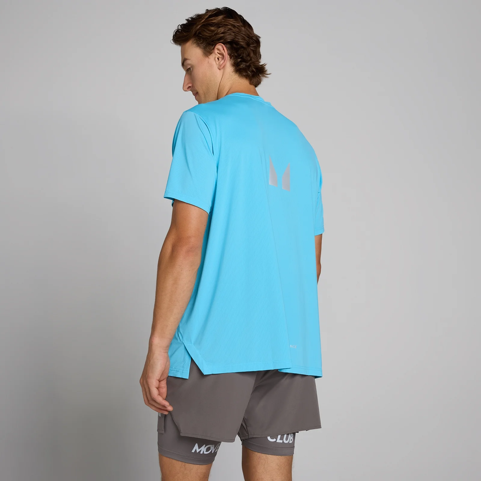 MP Men's Hybrid Mesh T-Shirt - Cerulean Blue - XS Image 1