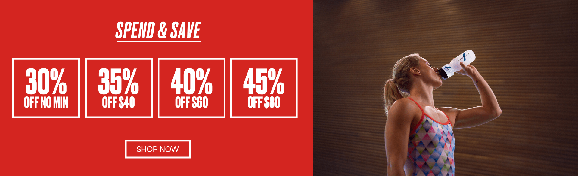 Spend and Save! Spend $80 and receive 45% off your order.